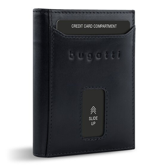 bugatti Secure Slim Geldbörse RFID Schutz Leder 8 cm