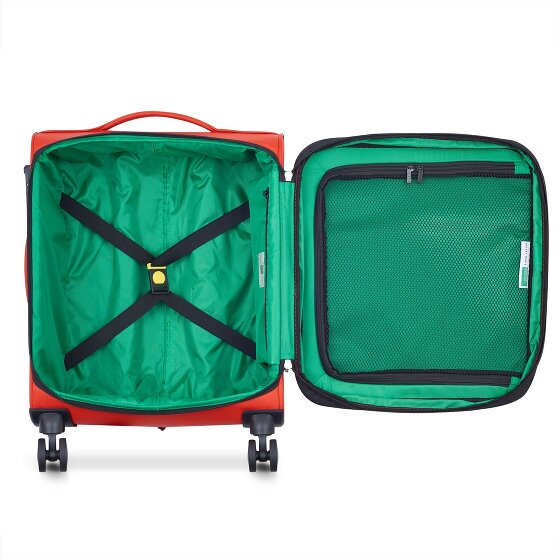 Delsey Paris x Colors Benetton Color Block 4-Rollen Kabinentrolley 55 cm mit Dehnfalte