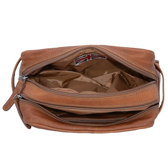 The Chesterfield Brand Wax Pull Up Kulturbeutel Leder 24 cm
