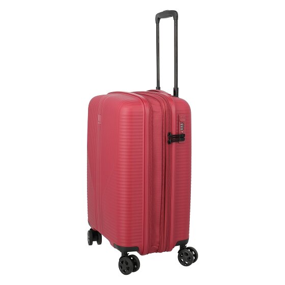 Travelite Air Stripe 4 Rollen Kabinentrolley S 55 cm mit Dehnfalte