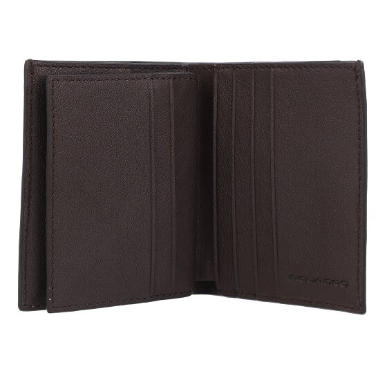 Piquadro Black Square Kreditkartenetui RFID Schutz Leder 9 cm