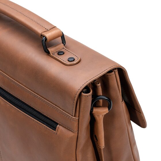 Farmhood Nashville Aktentasche XL 2 Fächer Leder 39 cm