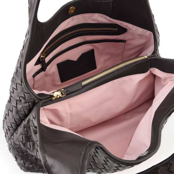 LES VISIONNAIRES Paz Weave Silky Schultertasche Leder 42 cm
