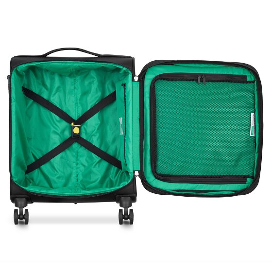 Delsey Paris x Colors Benetton Color Block 4-Rollen Kabinentrolley 55 cm mit Dehnfalte