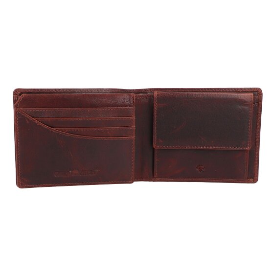 Greenburry Rugged Geldbörse RFID Schutz Leder 12.5 cm