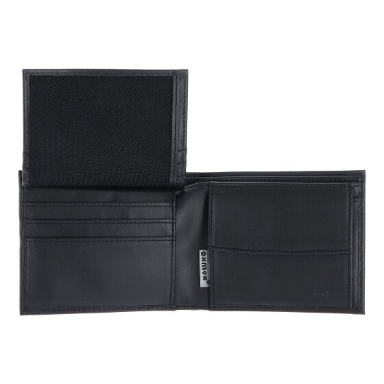 oxmox Leather Geldbörse RFID Schutz Leder 12 cm