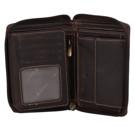 Greenburry Tornado Geldbörse RFID Schutz Leder 10 cm