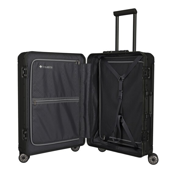 Travelite Next 4-Rollen Trolley Aluminium 67 cm