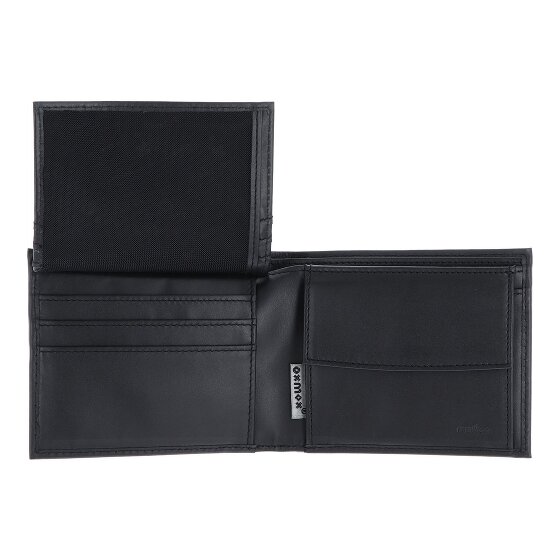 oxmox Leather Geldbörse RFID Schutz Leder 12 cm