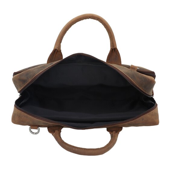 Plevier Retro Colmar Aktentasche Leder 40 cm Laptopfach