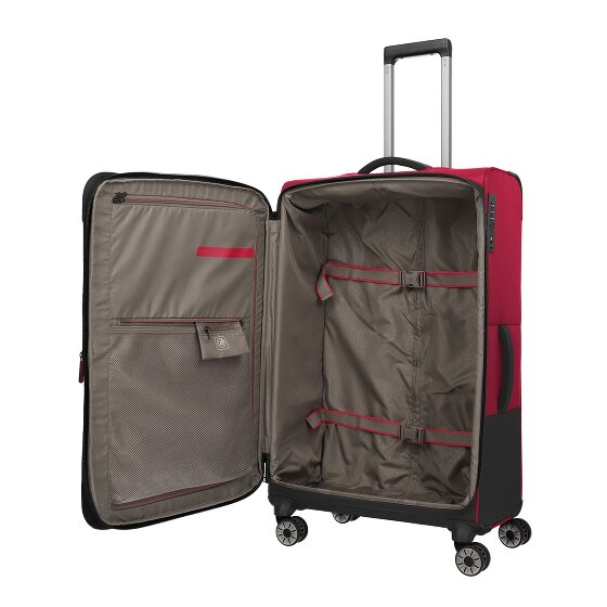 Travelite Crosslite 5.0 4 Rollen Trolley L 77 cm mit Dehnfalte