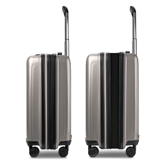 Redolz Essentials 14 Kofferset 2 tlg. Kabinentrolley mit Dehnfalte & Beautycase