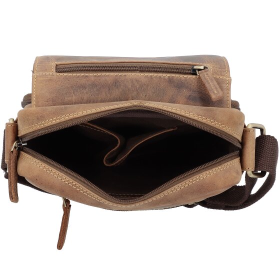Greenburry Vintage Umhängetasche Leder 20 cm