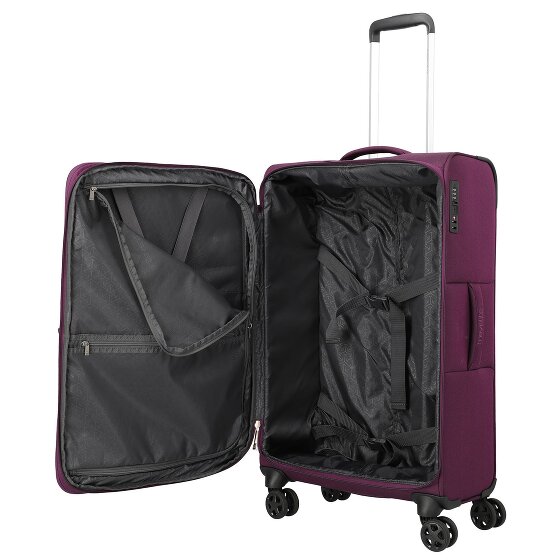 Travelite Cubis 4 Rollen Kofferset 5-teilig mit Dehnfalte