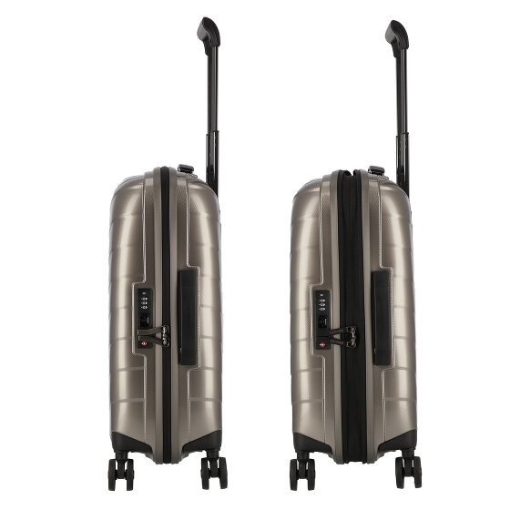 Samsonite Attrix 4 Rollen Kabinentrolley 55 cm mit Dehnfalte