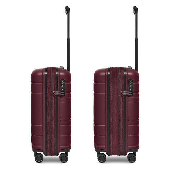 Redolz Essentials 11 4 Rollen Kabinentrolley 55 cm mit Dehnfalte