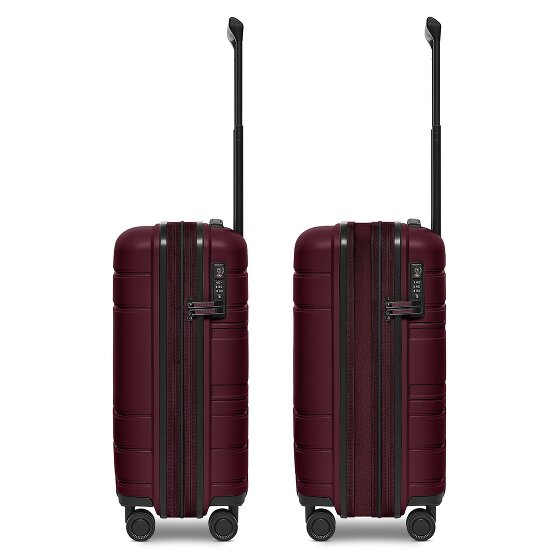 Redolz Essentials 11 4 Rollen Kabinentrolley 55 cm mit Dehnfalte