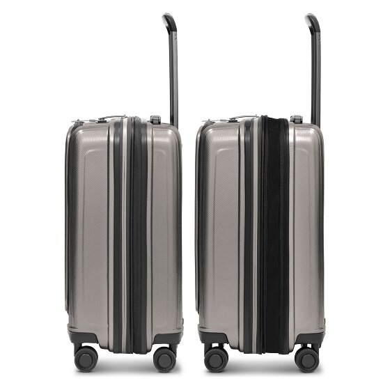 Redolz Essentials14 4-Rollen Kofferset Beautycase 4tlg mit Dehnfalte Laptopfach