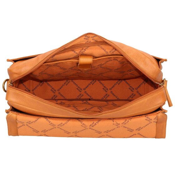 Greenland Nature Nature Aktentasche RFID Leder 40 cm Laptopfach