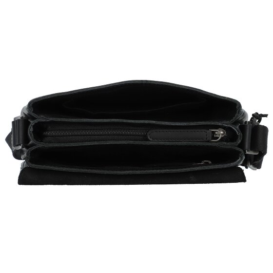 Greenburry Pure Black Umhängetasche Leder 23 cm