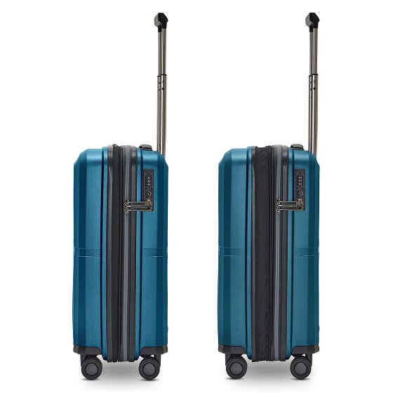 Pactastic Collection 01 4 Rollen Kabinentrolley S 55 cm mit Dehnfalte