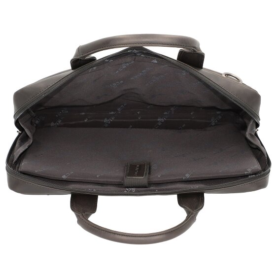 Plevier Navigator Aktentasche Leder 40 cm Laptopfach