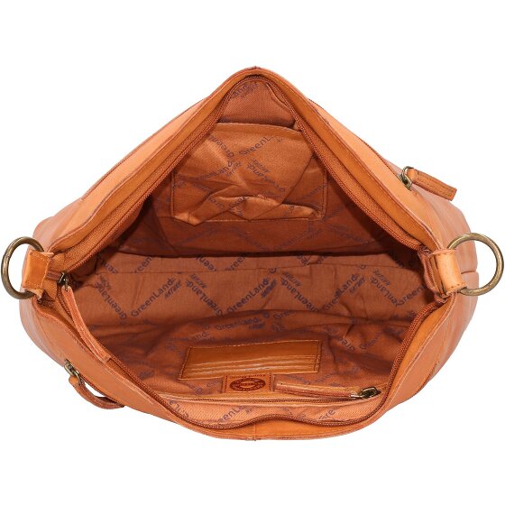 Greenland Nature GreenLand NATURE Schultertasche Leder 35 cm