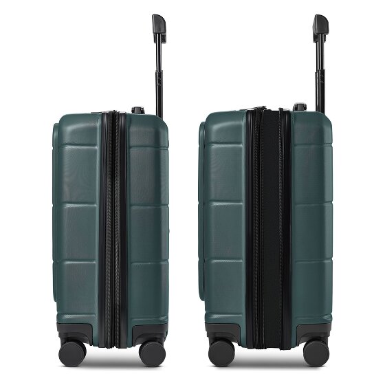Police London 4 Rollen Kabinentrolley 55 cm Laptopfach mit Dehnfalte