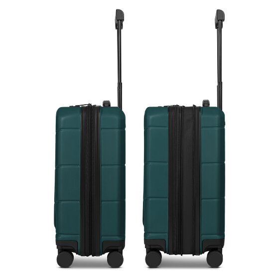 Police London 4 Rollen Kabinentrolley 55 cm Laptopfach mit Dehnfalte