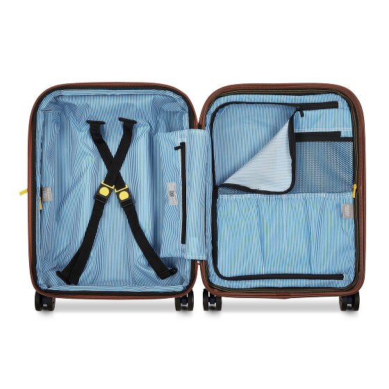 Delsey Paris Carrousel 2 4 Rollen Kabinentrolley 55 cm mit Dehnfalte