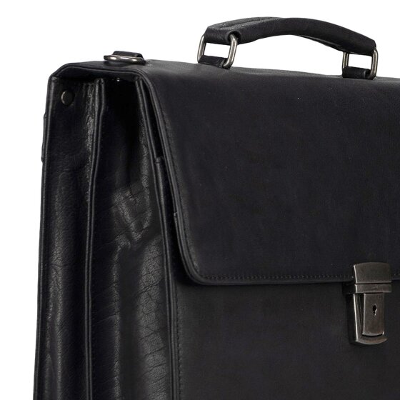 Jost Glasgow Aktentasche RFID Schutz Leder 40 cm Laptopfach