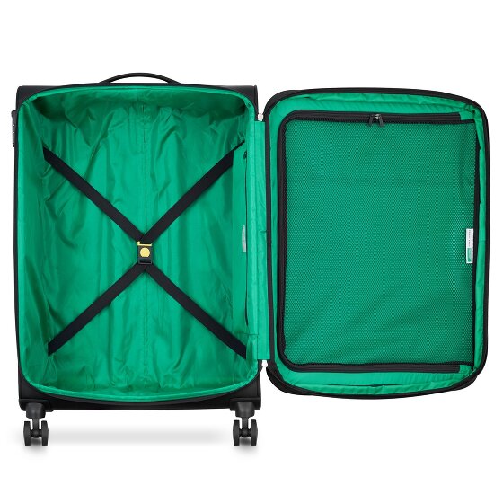 Delsey Paris x United Colors of Benetton Color Block 4-Rollen Trolley 77cm mit Dehnfalte