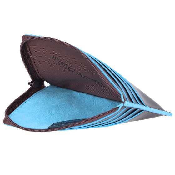 Piquadro Blue Square Kreditkartenetui RFID Schutz Leder 12 cm Geschenkbox