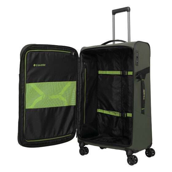 Travelite Briize 4 Rollen Trolley L 78 cm mit Dehnfalte