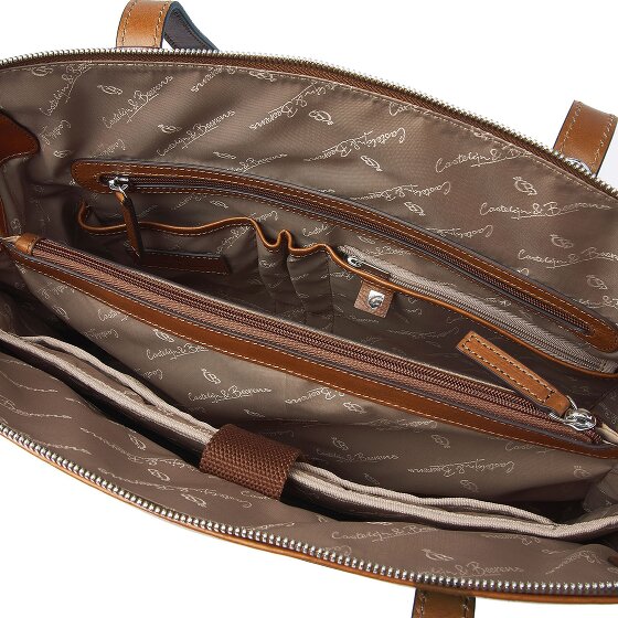 Castelijn & Beerens Lia Shopper Tasche RFID Schutz Leder 45 cm Laptopfach