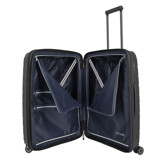 Travelite Air Base 4 Rollen Kofferset 3-teilig mit Dehnfalte