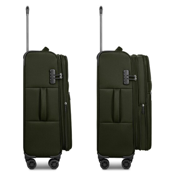 bugatti Valencia Soft 4 Rollen Trolley M 65 cm mit Dehnfalte