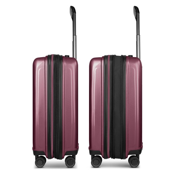 Redolz Essentials 14 Kofferset 2 tlg. Kabinentrolley mit Dehnfalte & Beautycase