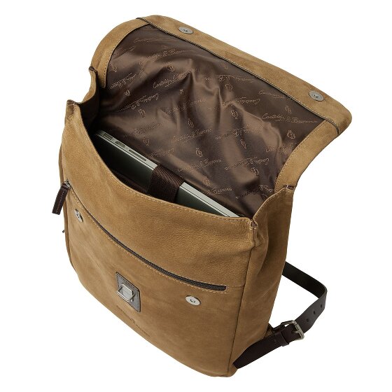 Castelijn & Beerens Veneto Business-Rucksack RFID Schutz Leder 39 cm Laptopfach