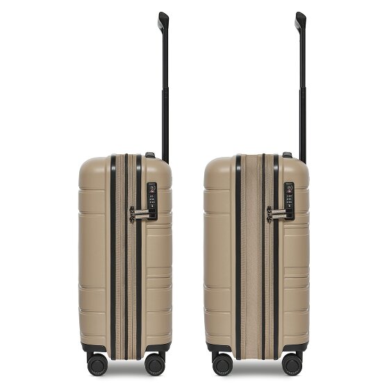 Redolz Essentials 11 4 Rollen Kabinentrolley 55 cm mit Dehnfalte