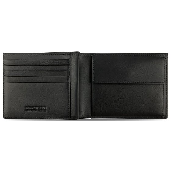 bugatti Super Slim Geldbörse RFID Schutz Leder 9 cm
