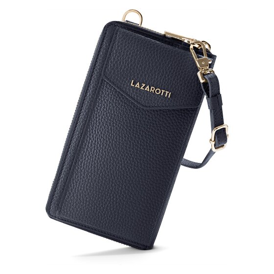Lazarotti Bologna Leather Zip-Around Geldbörse Handytasche Leder 19 cm