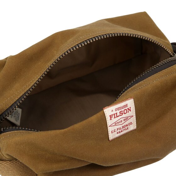 Filson Tin Cloth Kulturbeutel Leder 23 cm