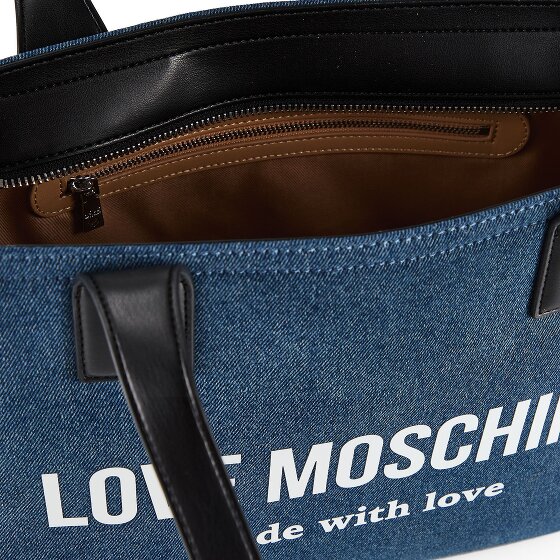 Love Moschino Denim Signature Love Shopper Tasche 35 cm