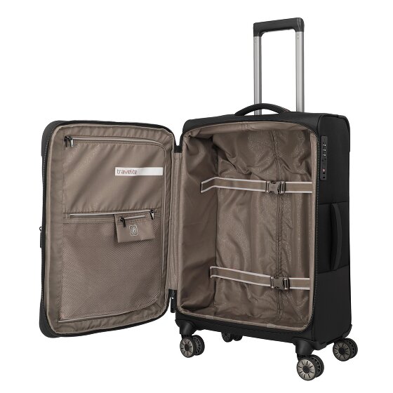 Travelite Crosslite 5.0 4 Rollen Trolley M 66 cm mit Dehnfalte Travelite Crosslite 5.0 4 Rollen Trolley M 66 cm mit Dehnfalte