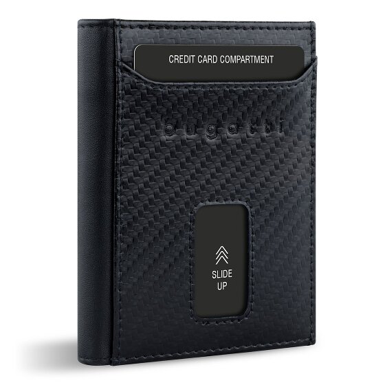 bugatti Secure Slim Geldbörse RFID Schutz Leder 8 cm