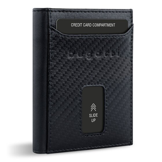 bugatti Secure Slim Geldbörse RFID Schutz Leder 8 cm