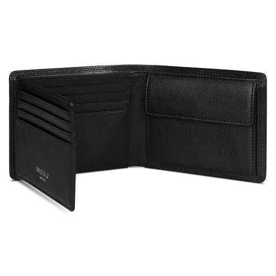 Redolz Leather Essentials QF Geldbörse RFID Leder 12 cm ausklappbar