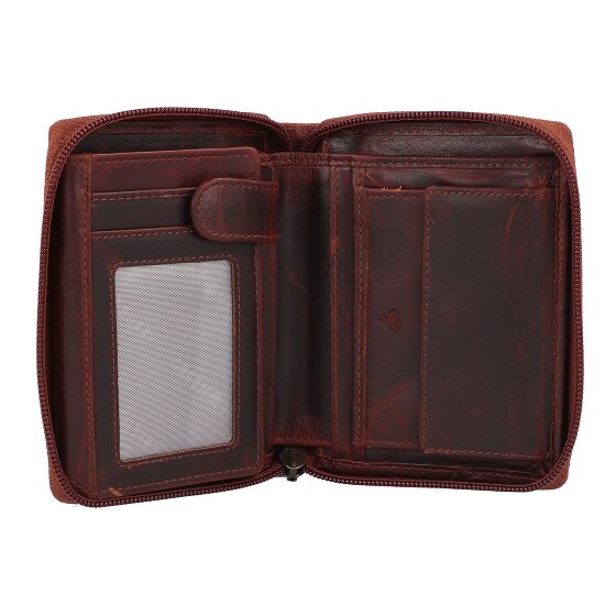 Greenburry Rugged Geldbörse RFID Schutz Leder 12.5 cm