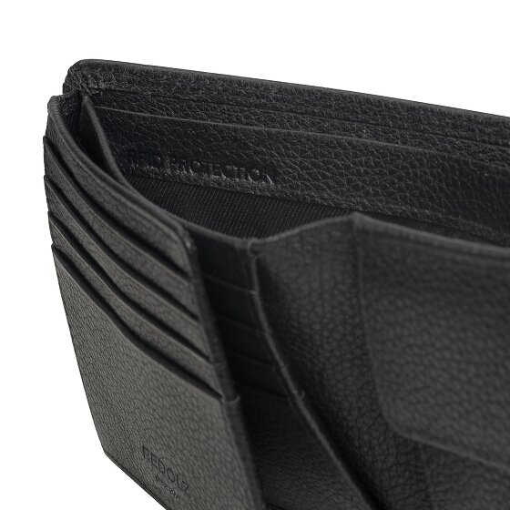 Redolz Leather Essentials QF Geldbörse RFID Leder 12 cm ausklappbar